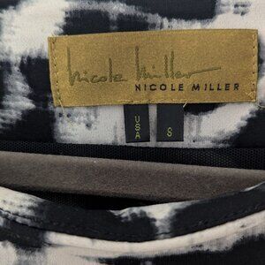 Nicole Miller Black and White Shift Dress